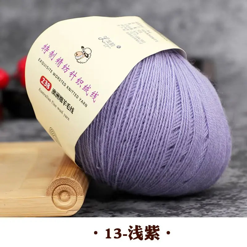 50g 100% Merino Wool Yarn Thin Yarn Soft