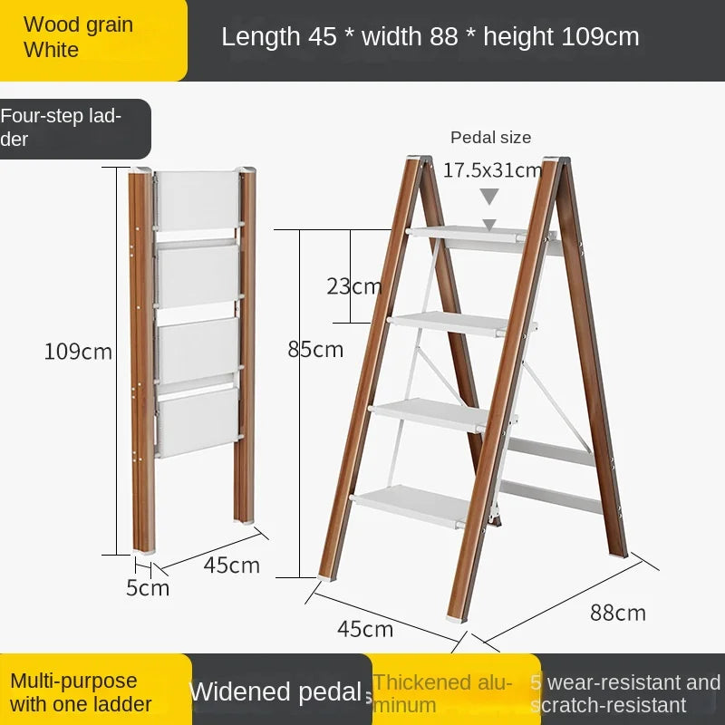 Multifunctional High Stools Kitchen Thickened Telescopic Ladder Stable