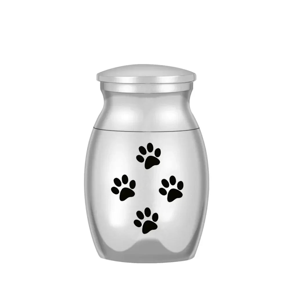 Pet Memorials Pet Urn Dog Paw Print Hair
