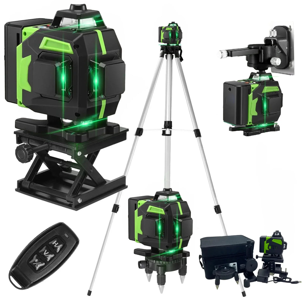 Versatile Laser Level Accessories, Rotating Base / Adjustable