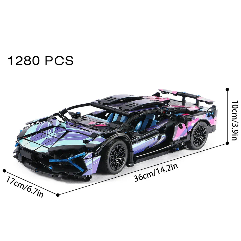 Riceblock Technical 1:14 Racing Sport Car Model Building