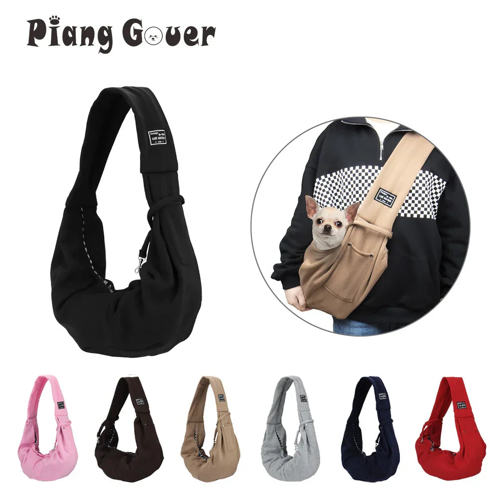 Portable Pet Shoulder Bag Phone Pocket Outdoor Carrier