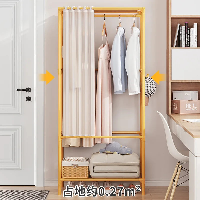 Simple Standing Coat Rack for Wall Clothes Hanger