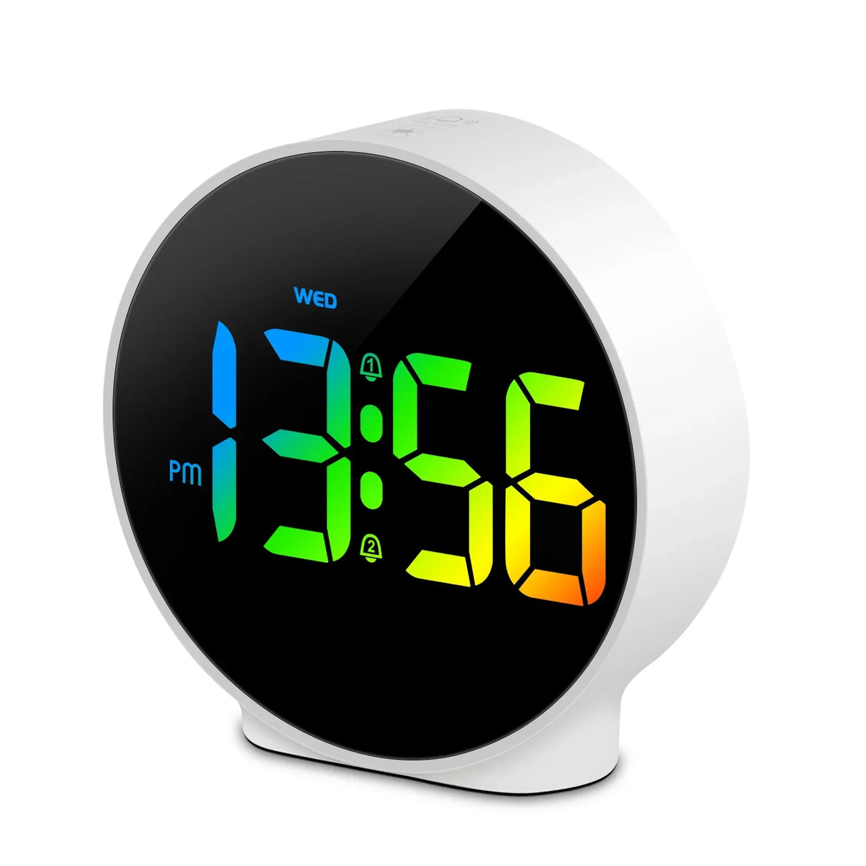 Deeyaple Colorful Alarm Clock Desk Clock Memory Function