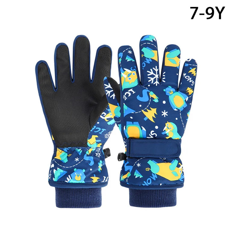 Winter Kids Ski Gloves for Boys Girls Snow