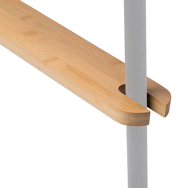 Baby High Chair Footrest Natural Bamboo Wooden Infant