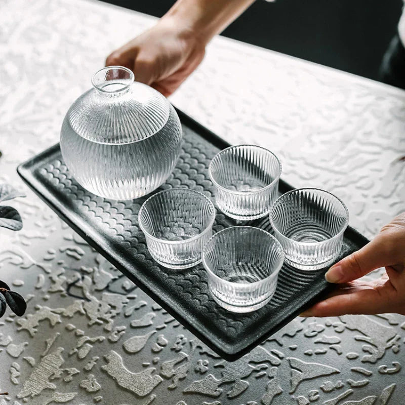 Burning for Wine Glass Set Sake Drinks Bar