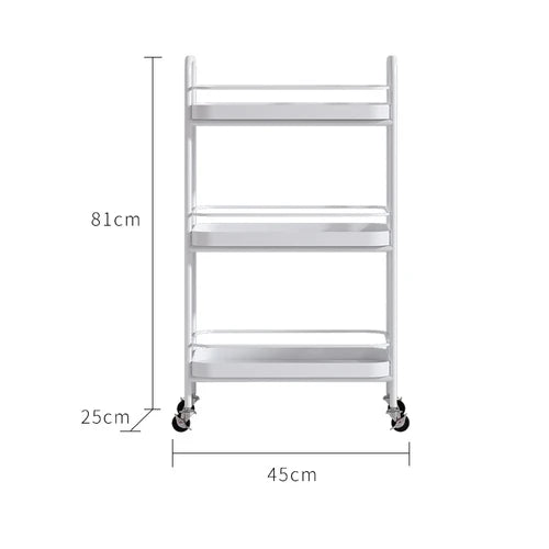 Rolling Cart Organizer Trolley Kitchen Shopping Beach Basket