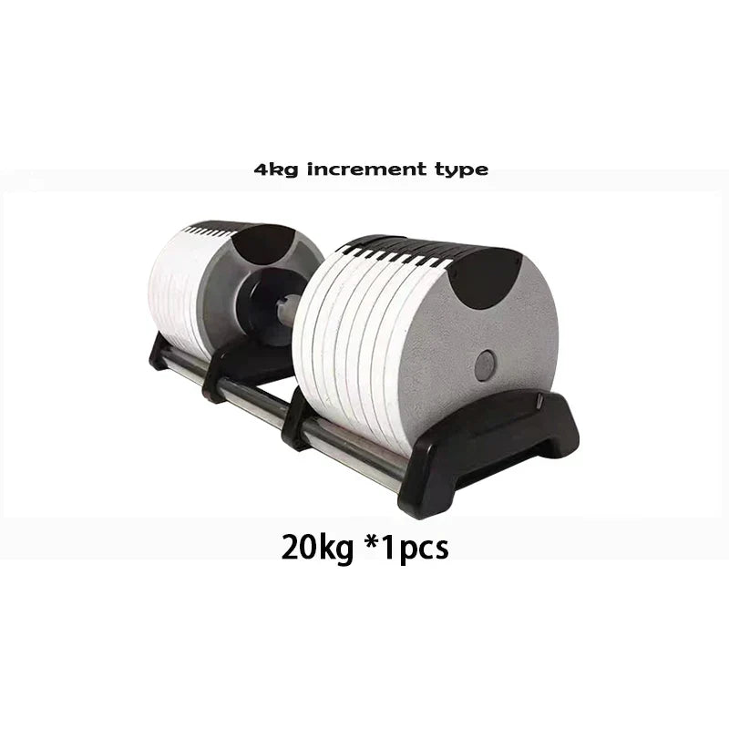 Adjustable Iron Steel Dumbbell, Weight Disc, 1 Second