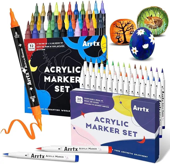 Arrtx Acrylic Paint Pens for Rock Painting, Water
