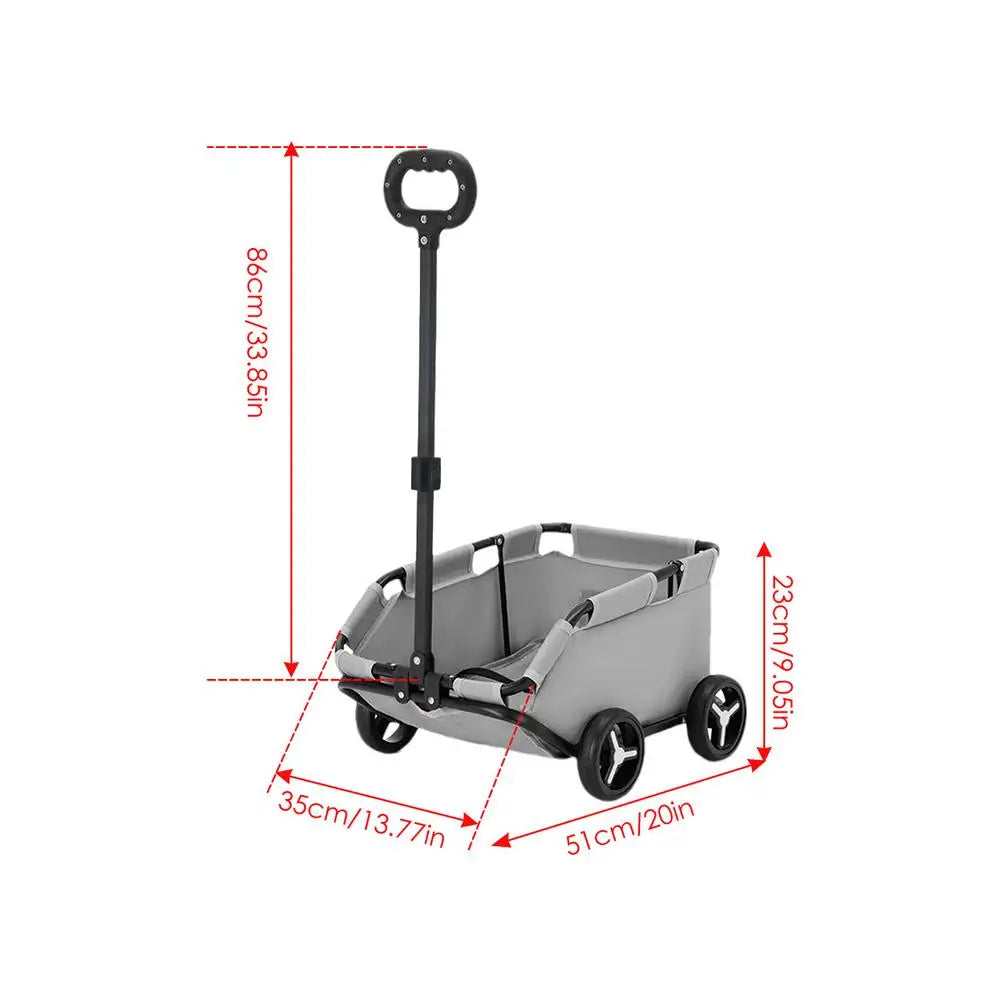 Small Pet Stroller Foldable Multifunctional Rolling Cat Carrier