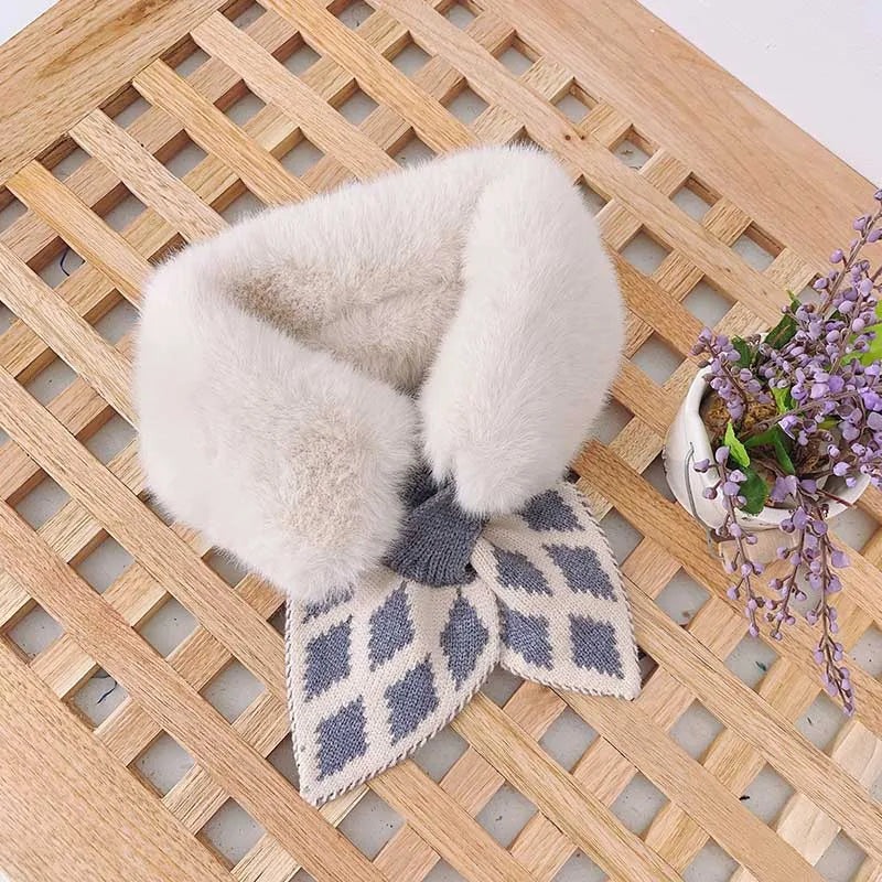 New Soft Plush Baby Girl Scarf Winter Cute