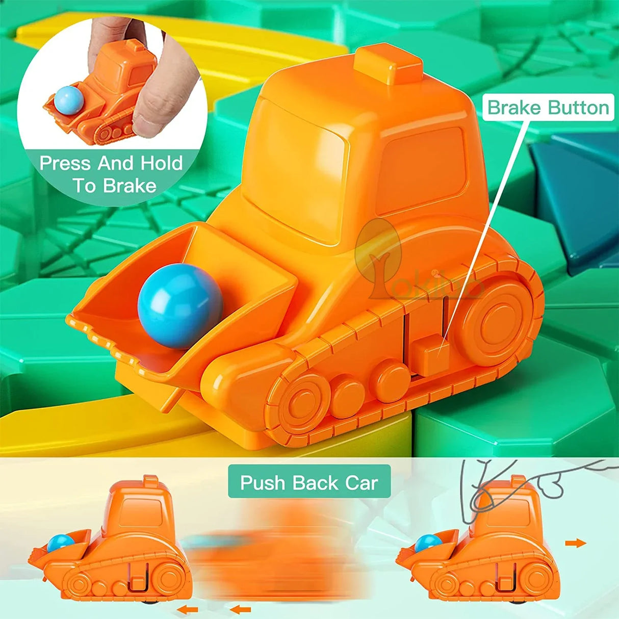 Logic Board Game Kids Marble Run Blocks Puzzle