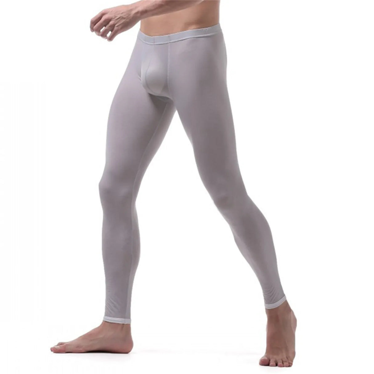 Men'S Long Leggings Soild Elastic Waisted Home Trousers
