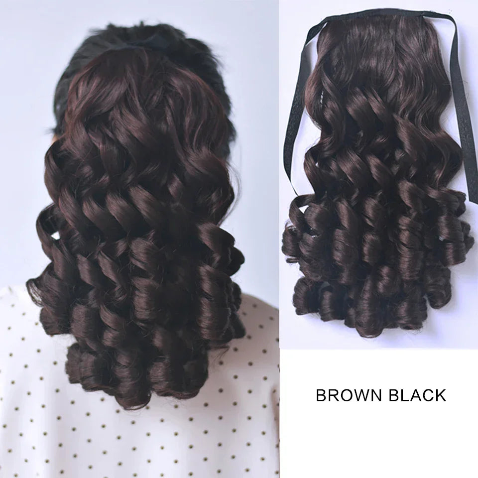 AS Synthetic Retro Ponytail with Comb Europen Princess