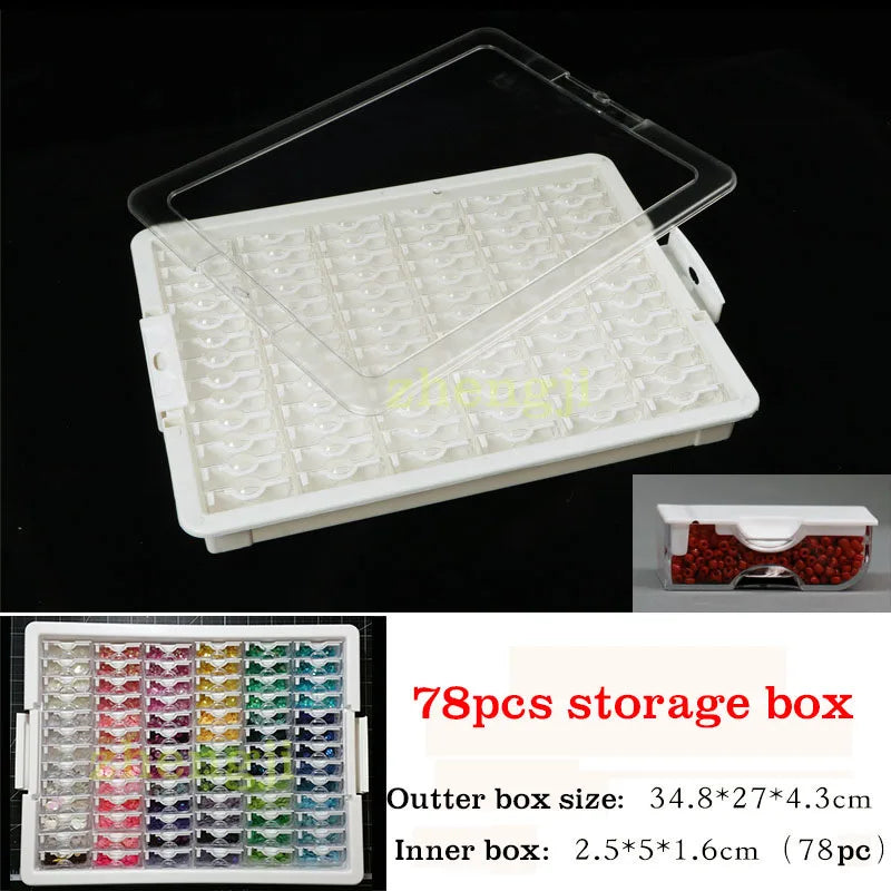 5D Diamond Painting Embroidery Accessories Tool Storage Box