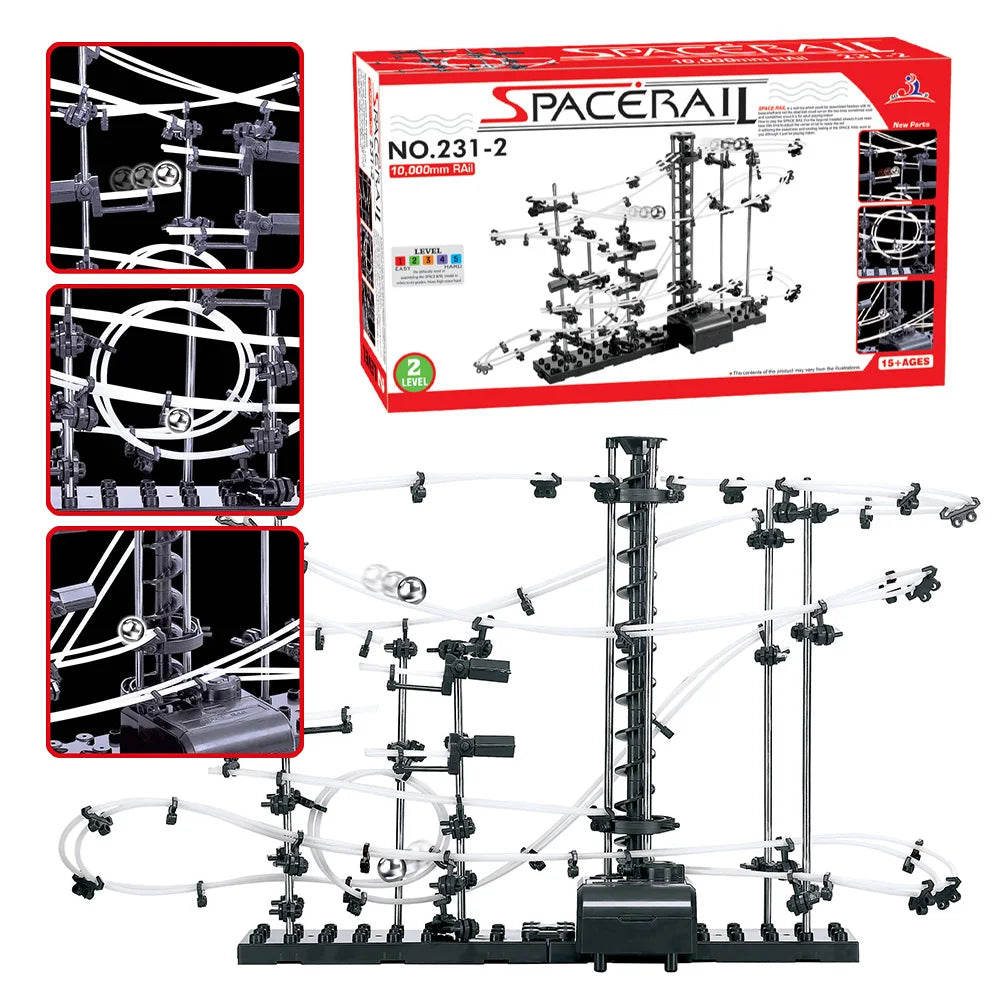 193PCS Roller Coaster Runway Maze Circuit Ball Track