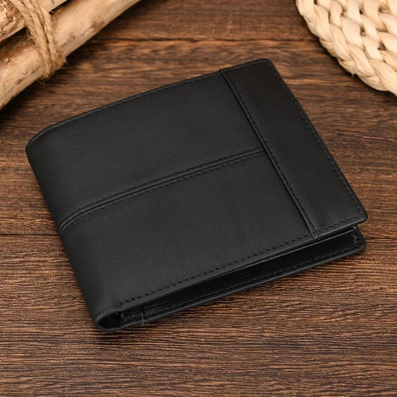Real Cowskin Wallet Braided Woven Designer Short Purse Coin Handmade Card Holder For Men Women Business Slim s