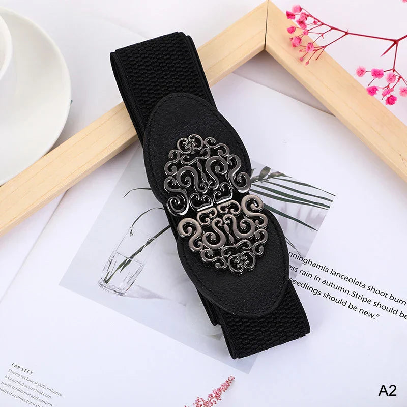 Women Bowknot Cummerbunds 1PCS Elastic Bow Wide Stretch