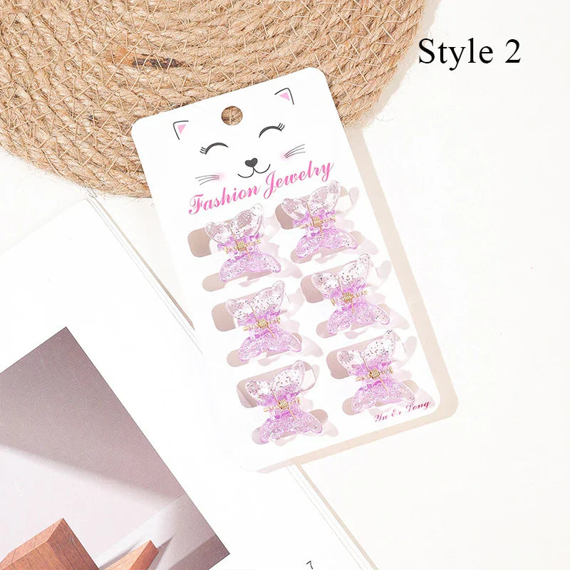 Hair Accessories For Women 6Pcs/Set Mini Crab Hair