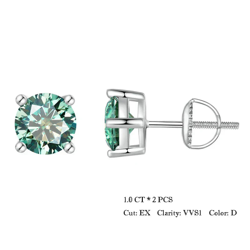 BAMOER Moissanite Earrings for Women Solid 925 Sterling