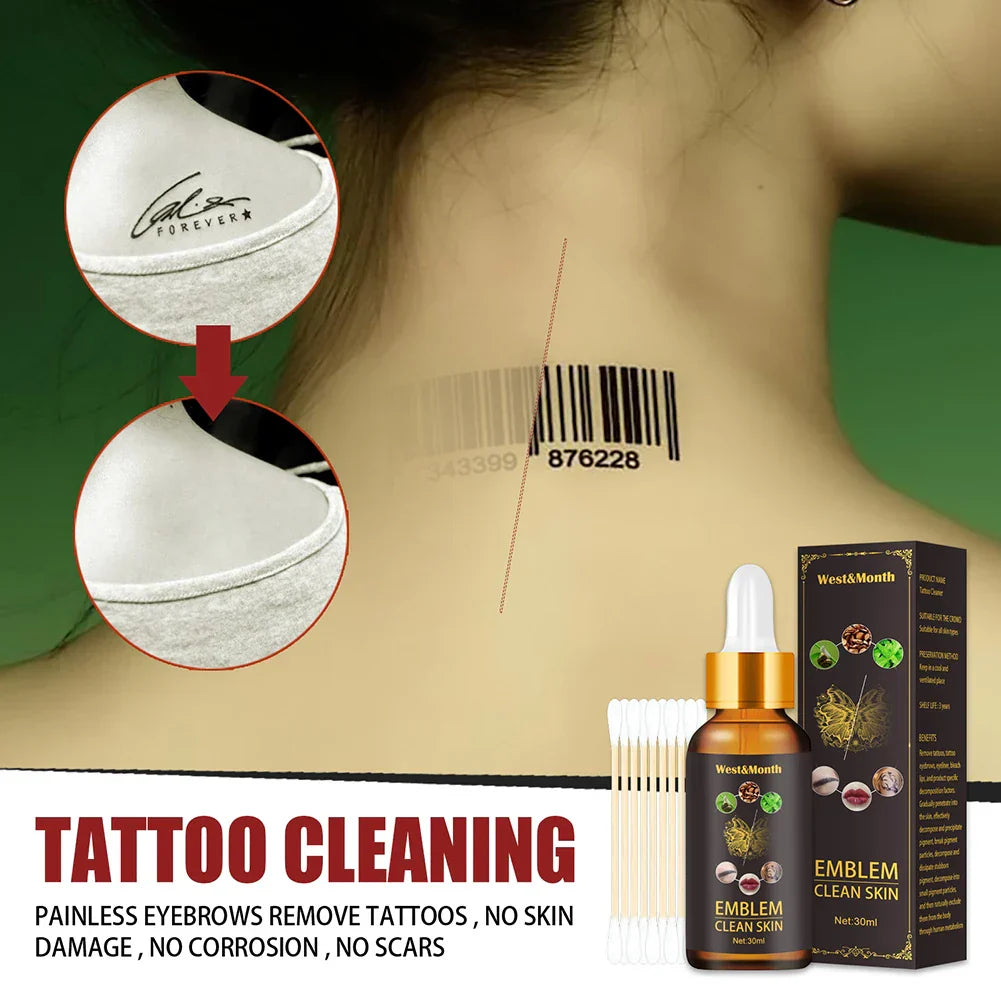 30ML Herbal Quick Tattoo Removal Liquid Tattoo Color