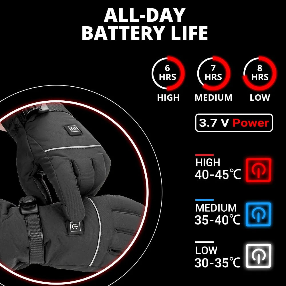 2023 Heated Motorcycle Gloves – USB Electric Thermal Biker Gloves