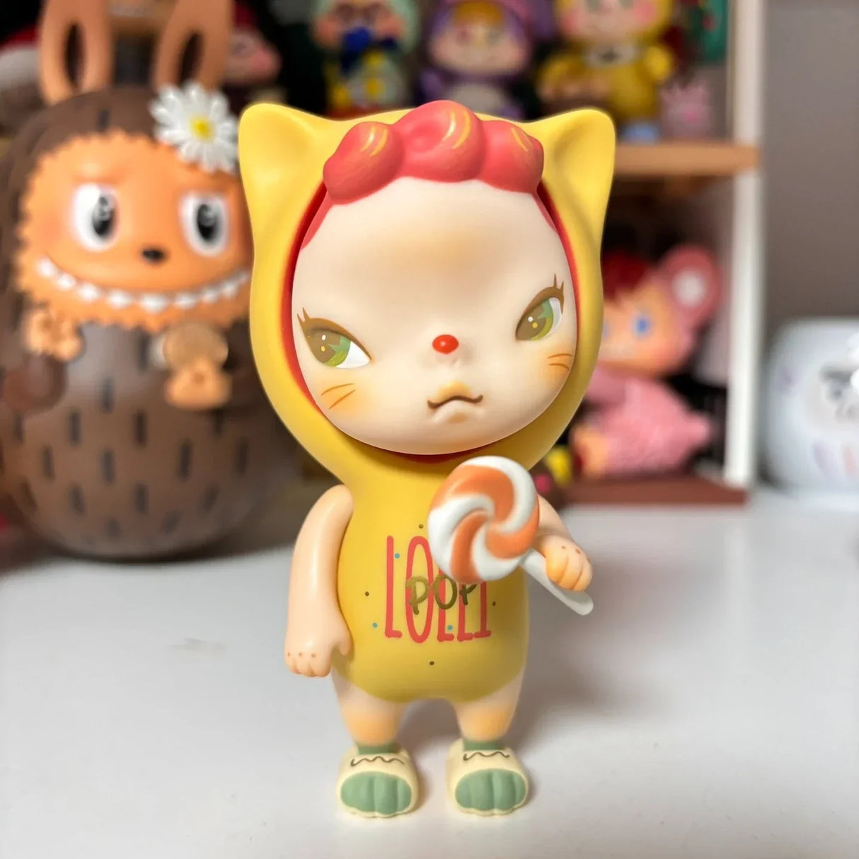 Sooya Lollipop Candy Figure Toy Yellow Cat Kitty