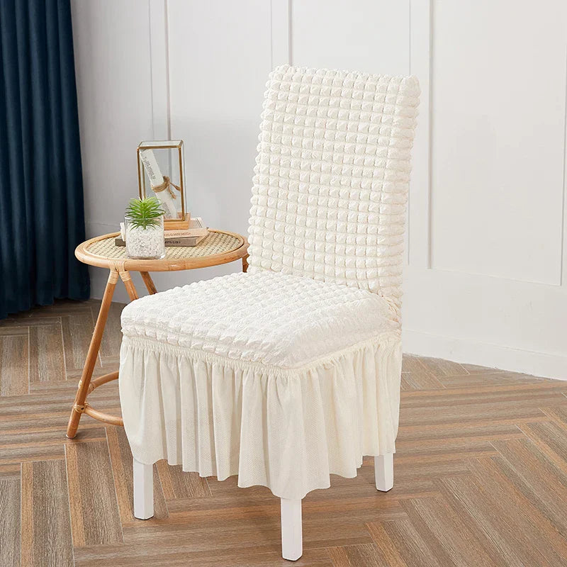 high quality Seersucker chair cover for dining room