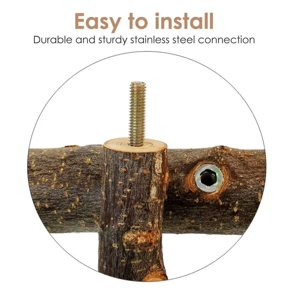 Pet Parrot Bird Standing Stick Wood Pole Bird