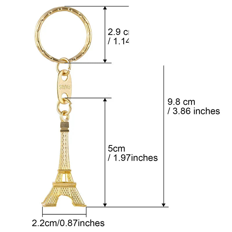 30Pcs Parisian Party Gifts Eiffel Tower keychain French
