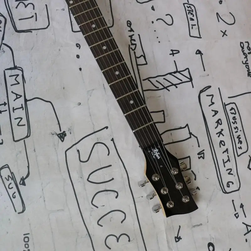 Mini Electric Guitar Children Outdoor Travel Portable Guitar