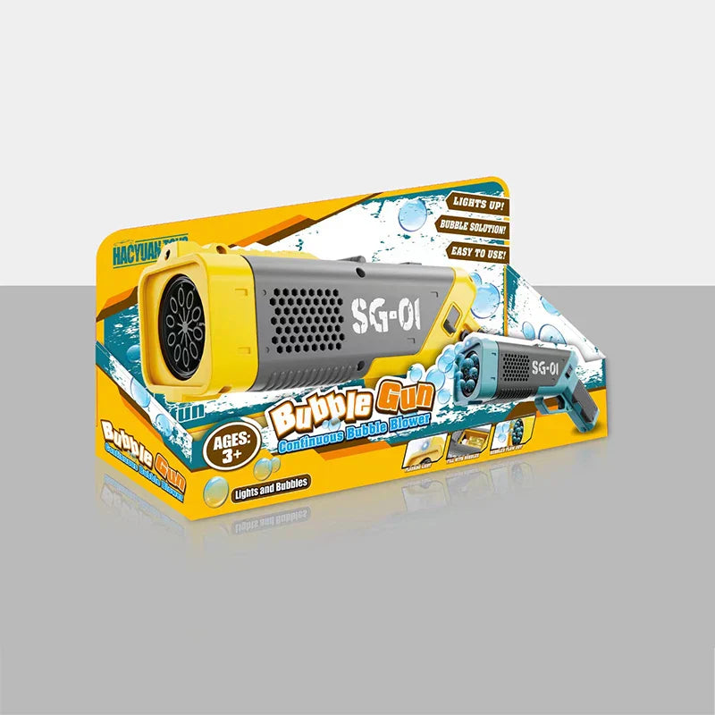 luminous automatic Electric Bubble Gun Gatlin Bubble Gun