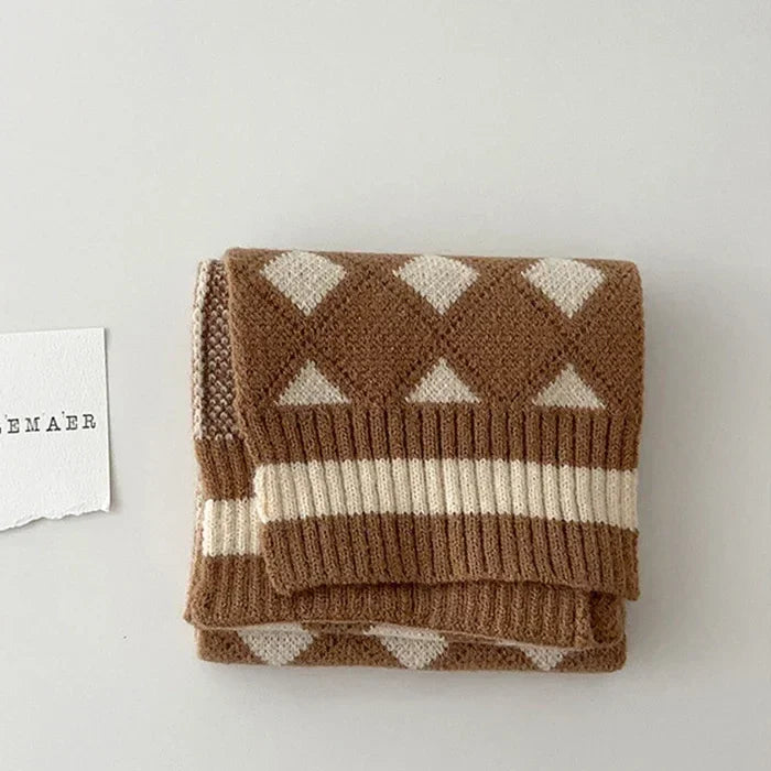 Kids Plaids Scarf New Autumn Winter Boys and