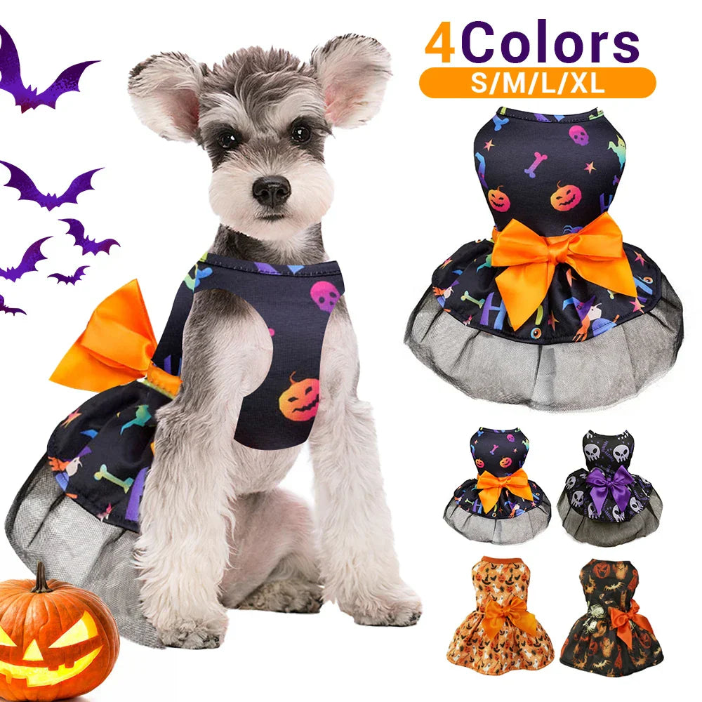 Halloween Dog Clothes Dress Funny Pet Clothing Dress