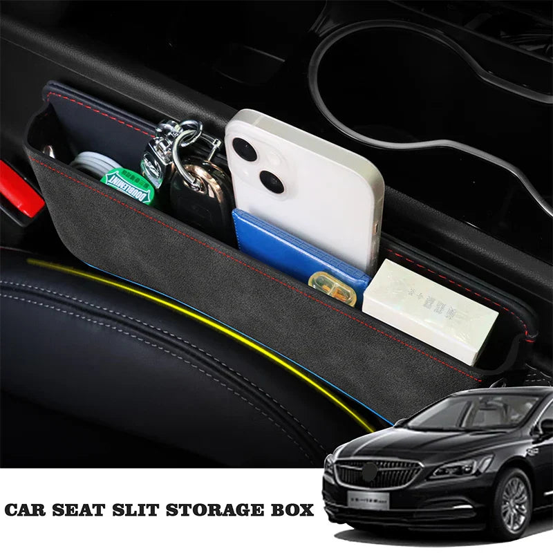 Suede Car Seat Side Storage Pocket For Car
