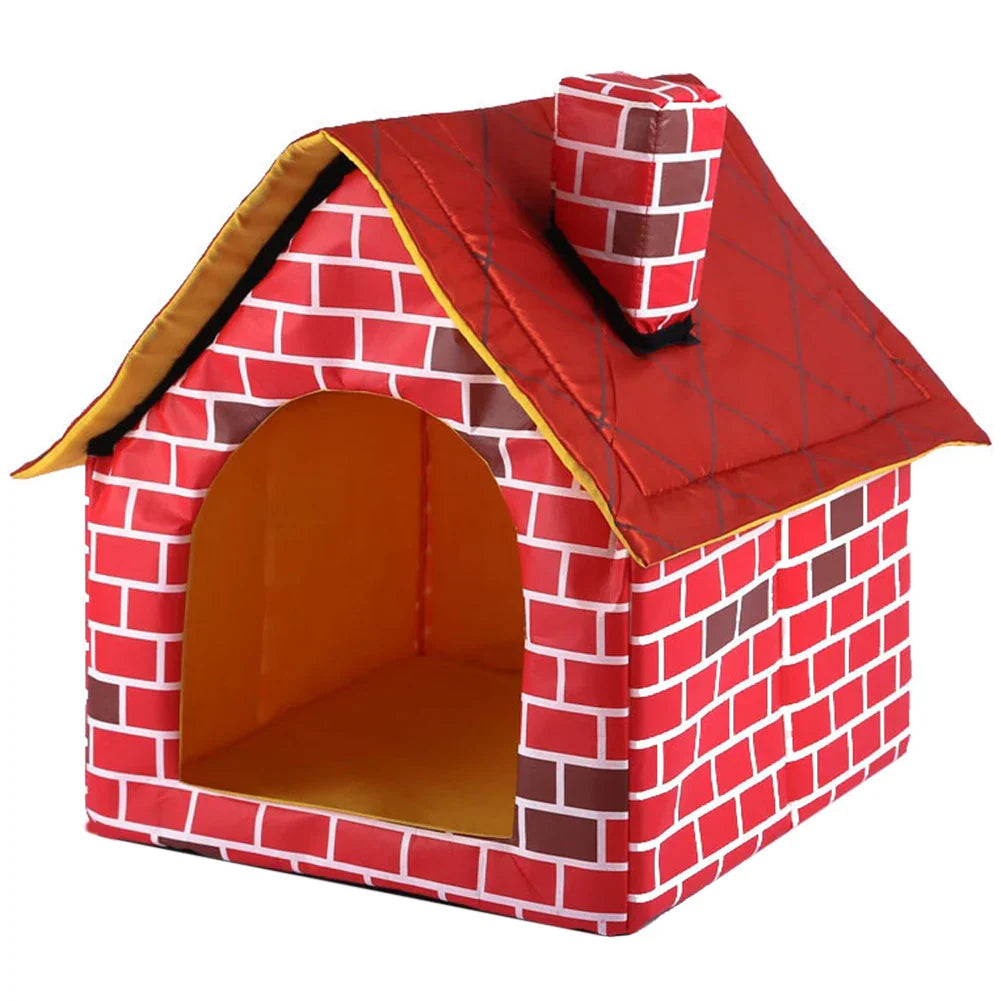 Foldable Kennel Small Dog Cat Kennel Portable Brick