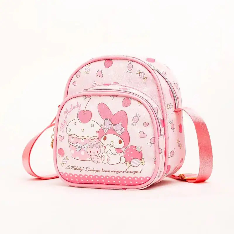 Sanrioed Cartoon Hello Kitty Melody Kulomi Messenger Bag