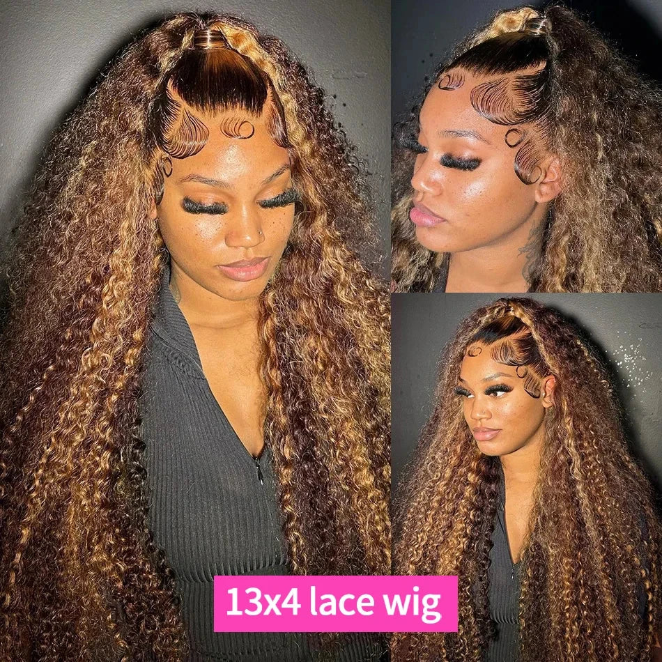 13x4 Hd Lace Highlight Wig Human Hair Wigs