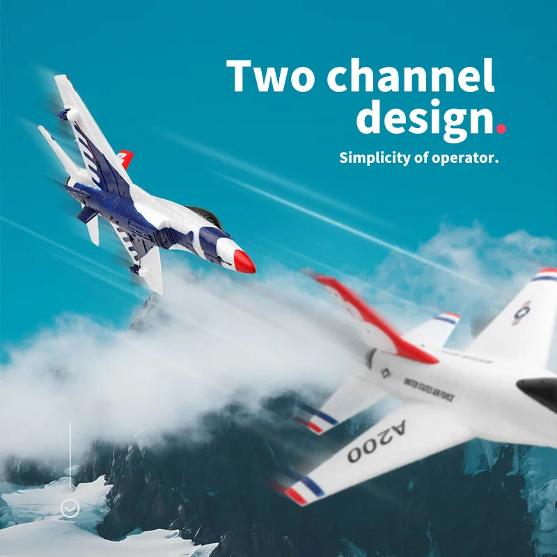 Wltoys XK A200 RC Airplane F-16B Drone 2.4G
