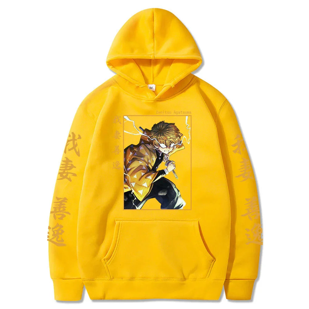 Demon Slayer Japan Anime Plus Size Hoodie Agatsuma