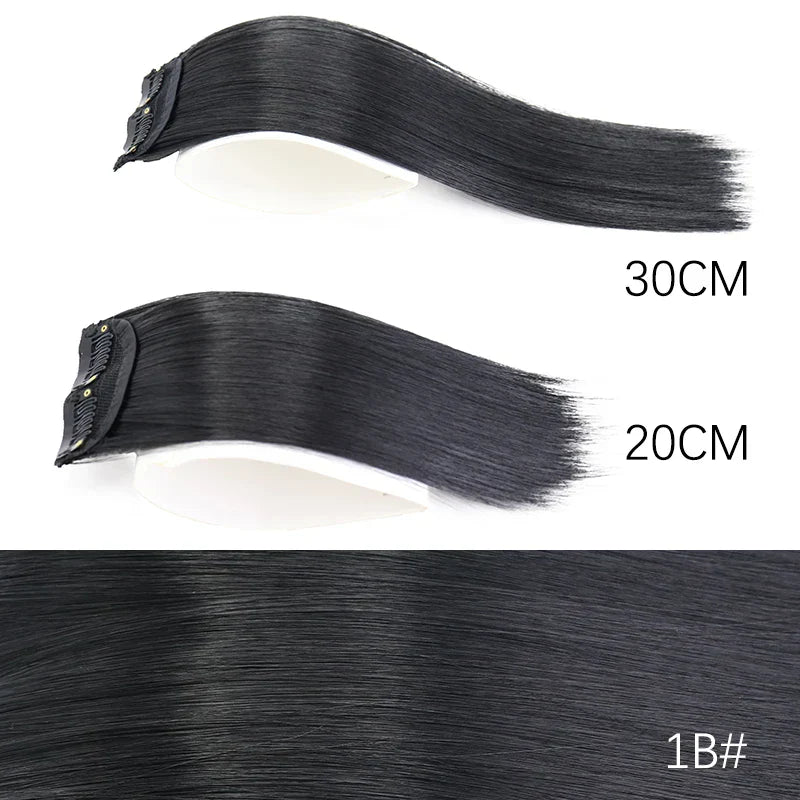 AZQUEEN Synthetic 20cm/30cm Invisible Straight Pads Clip In
