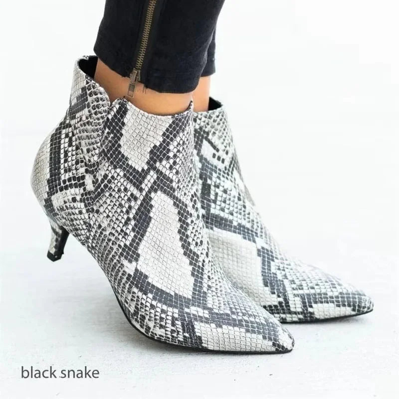 Women Boots Spring 2022 Pointed Toe Stiletto Ankle