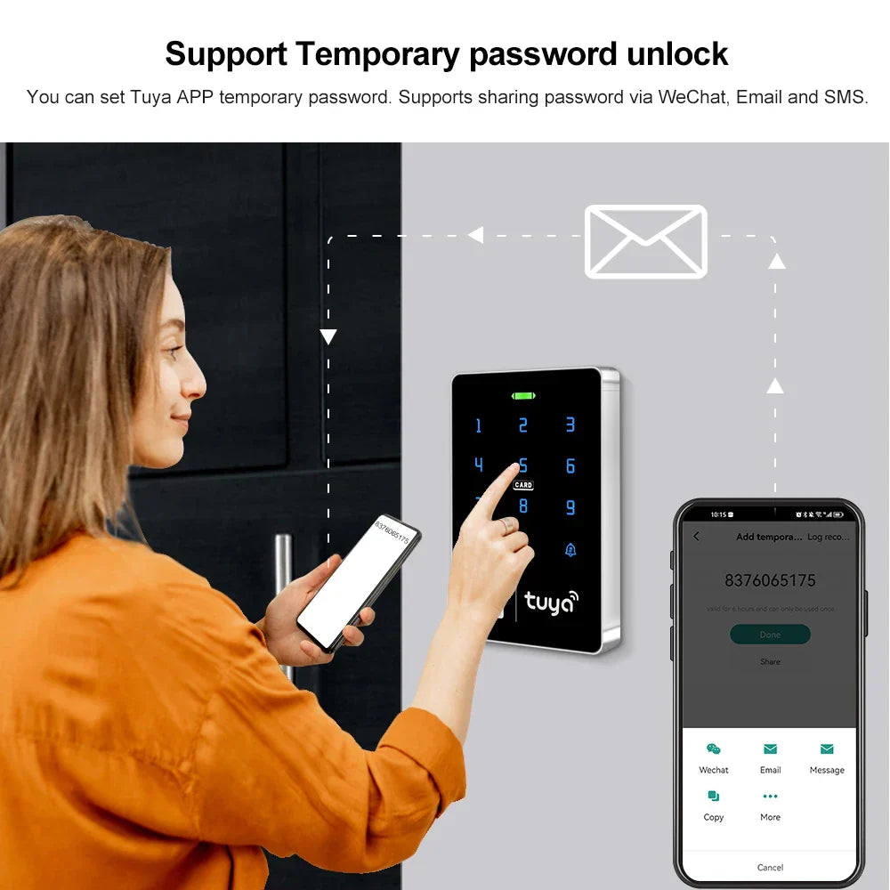 WiFi Tuya Door Access Control Keypad IP68 Waterproof