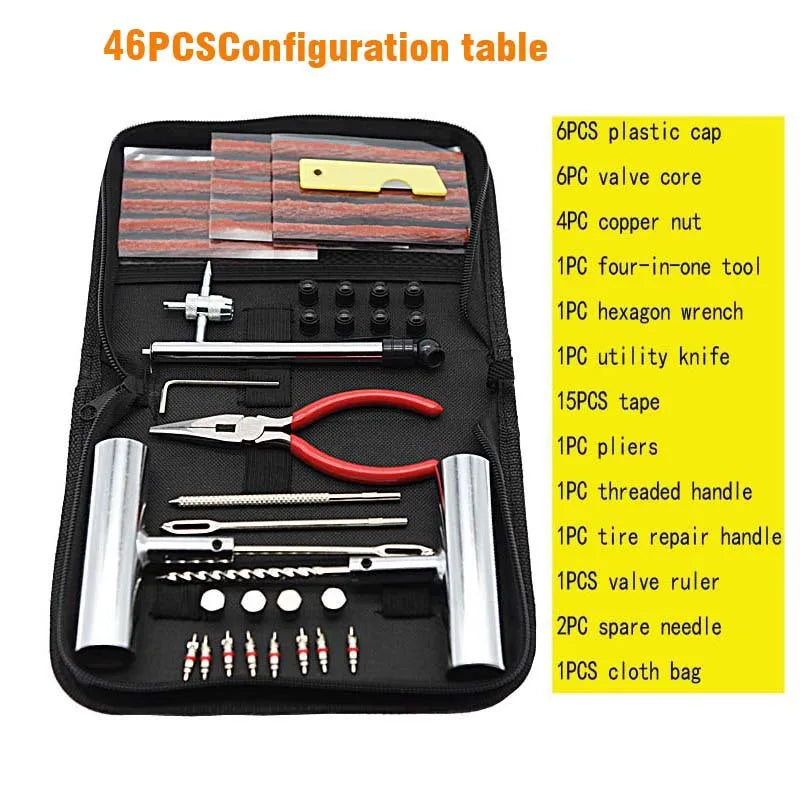 46 pcs Car Tire Repair Tool Tire Repair
