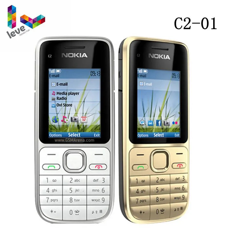 Used Nokia C2 C2-01 GSM Mobile Phone English&Hebrew