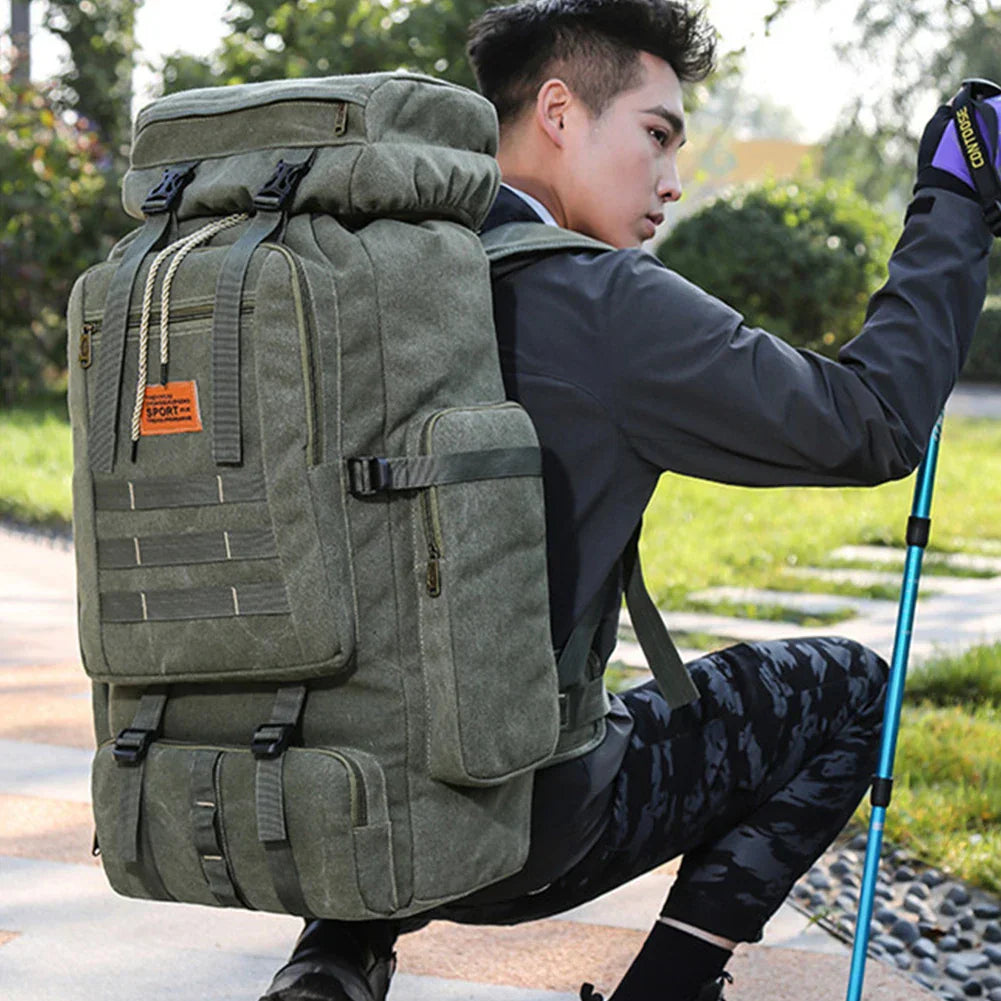 80L Waterproof Tactical Backpack for Outdoor Travel