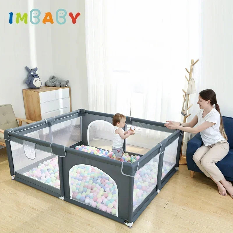 IMBABY 150*180cm Baby Playpens Balls Pool Baby Playground