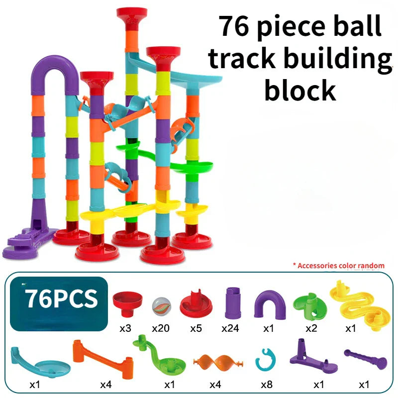 Marble Run Building Blocks Marbles Slide Toys Children
