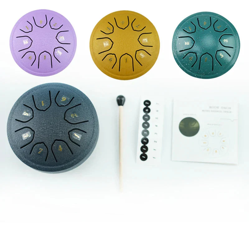 4.5 Inch 8-Tone Steel Tongue Hand Drum Mine